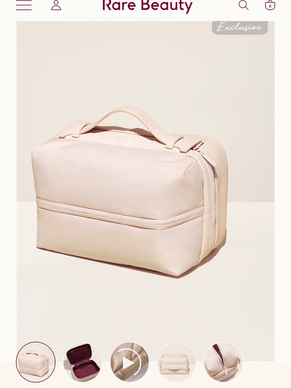 Rare Beauty Puffy Toiletry Bag
